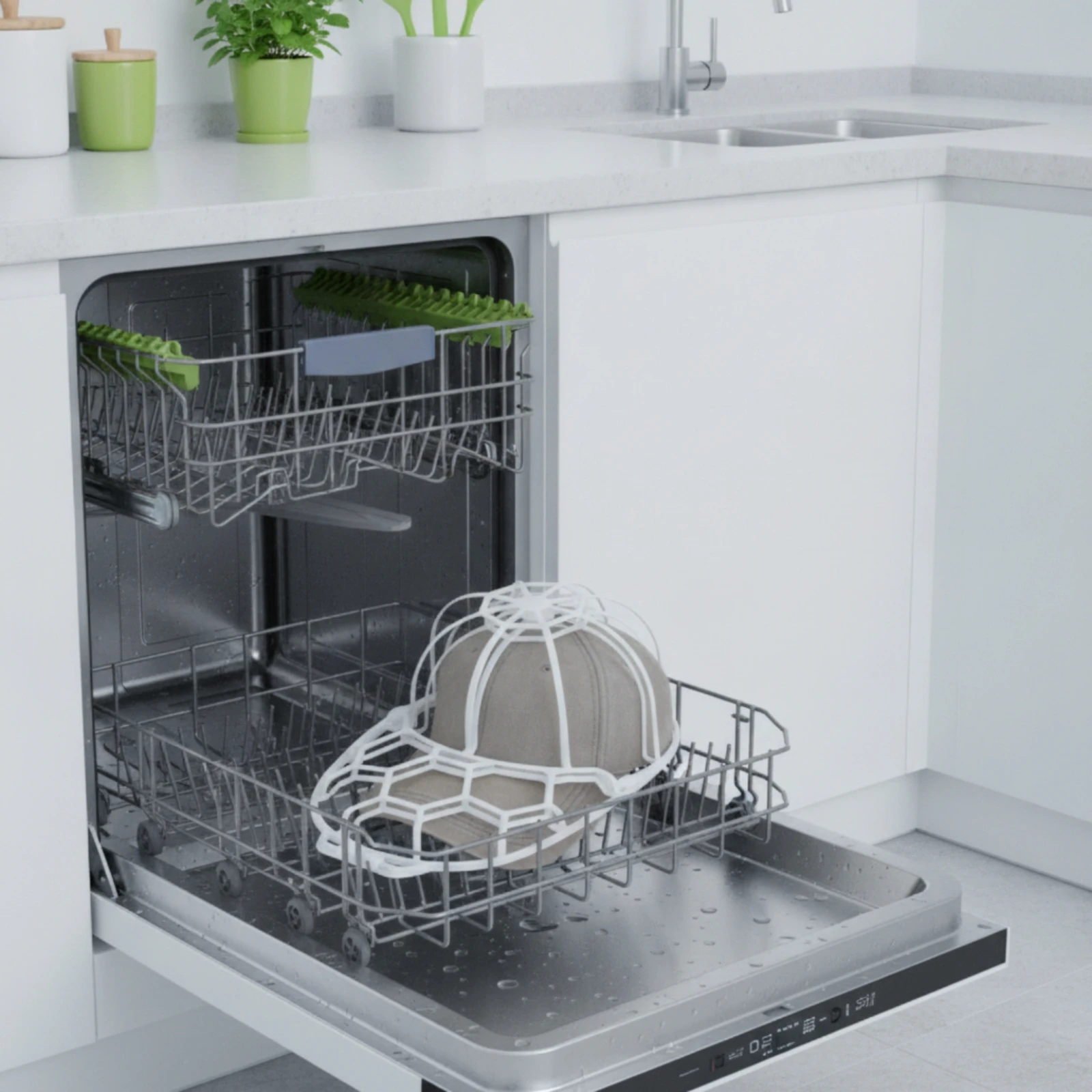 Baseball Cap Washer Shape-Retaining Hat Washing Cage Cap Shaping Rack Machine-Friendly Organizer Easy to Use for Families view 5
