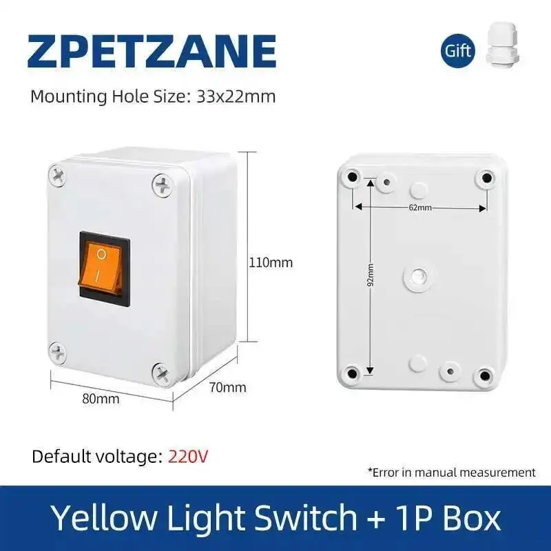 1P الروك التبديل زر مربع KCD4 مع مصباح ليد مقاوم للماء IP65 الذاتي قفل موقعين أربعة دبابيس