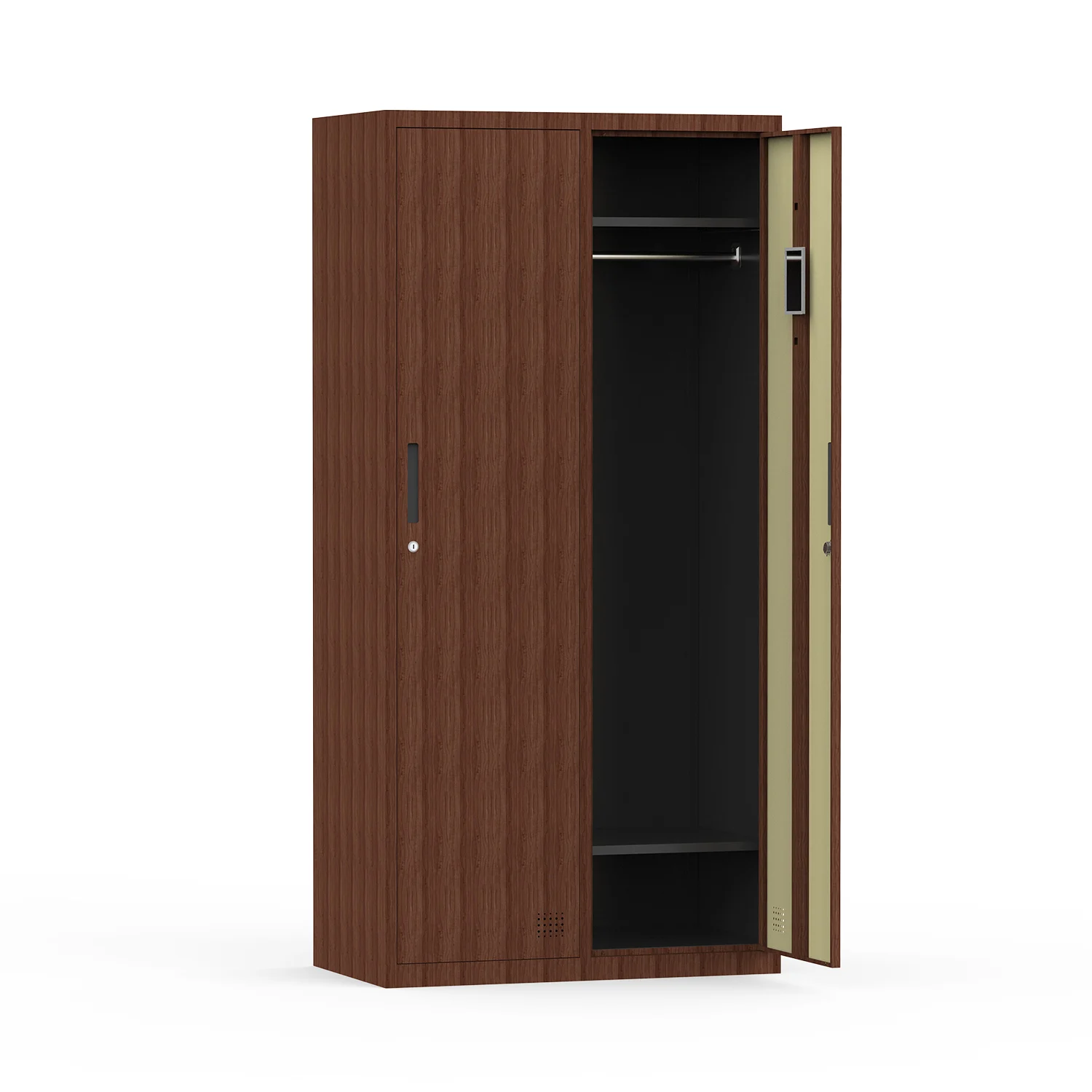 High quality Classics Walnut Wood Color 2 3 6 9 Door Steel Locker  File Cabinet Making Machine Gym School for Changing Room