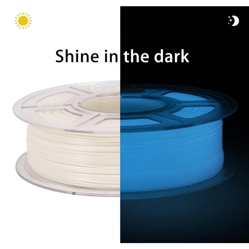 Glow in The Dark Filament Multicolor,Green,Blue and Red,Dimensional Accuracy +/- 0.03 mm Luminous PLA Luminous Rainbows