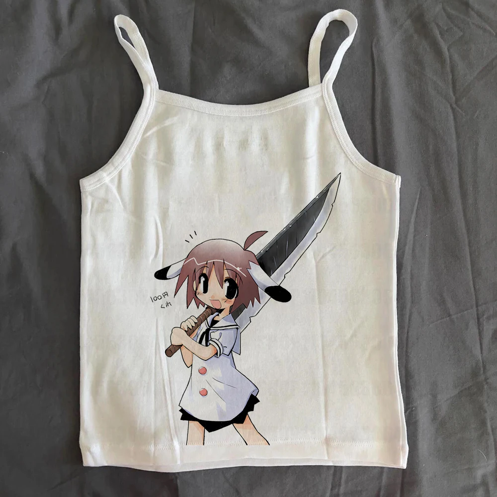 

Fashion Y2k Emo Slim Tank Tops Gothic Aesthetic Punk Girls Printing Women Vest Emo Girl Cute Printing Grunge Women Baby Tank