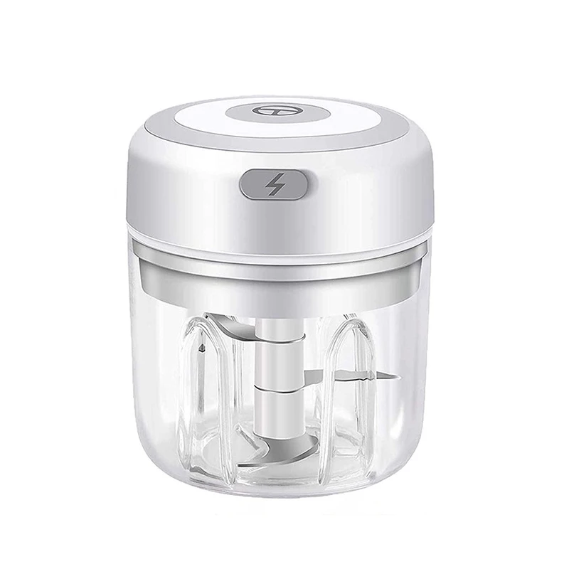 New 250ml Mini Electric Garlic Chopper Household multifunctional Wireless Garlic Beater USB Portable Baby Auxiliary Machine