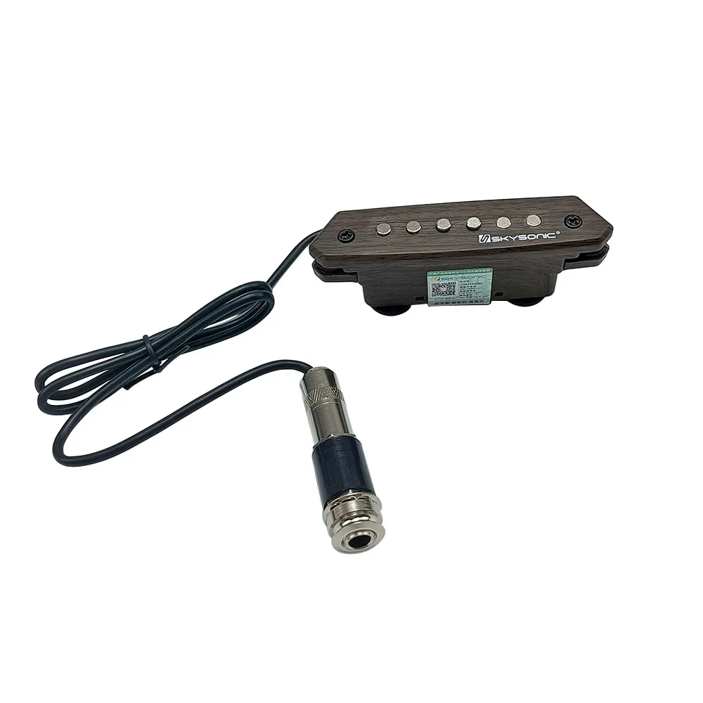 A-810 Skysonic ギターピックアップ パッシブアコースティックギター サウンドホールピックアップ ハムバッカー クリアサウンド トーンとボリュームコントロール付き
