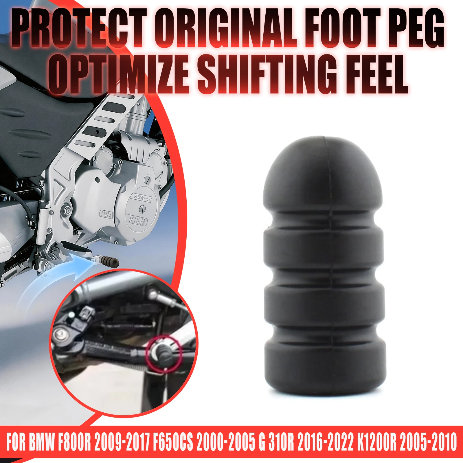 Motorcycle Gear Shift Lever Toe Rubber Cover Bushing For R12 R1250GS Adv R NineT F850GS K1600GT 1300GS
