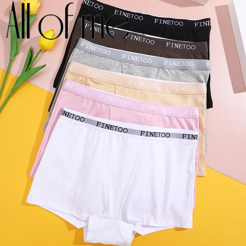 1Pc Women\'s Flat Underwear Four Cornered Pants Comfortable Panties Antibacterial Crotch Panty Breathable Sports Short Sexy Panty