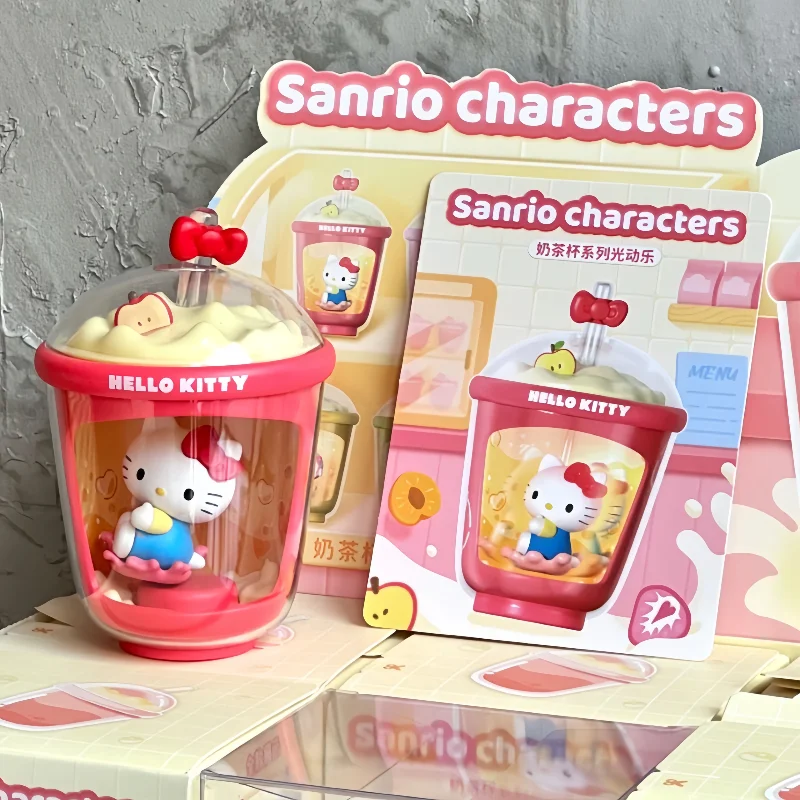 

Hellokitty Milk Tea Cup Series Kawaii Moetch Light Up слепая коробка модная игрушка креативная милая загадочная коробка модная фигурка подарок для девочки