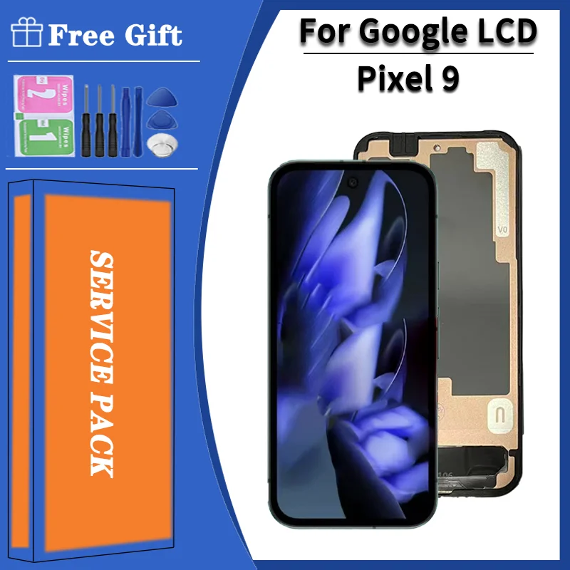 63インチtftスクリーン-google-pixel-9用-lcdディスプレイ-タッチデジタイザーアセンブリ-g2ybb、gur25、g1b60-lcd交換用