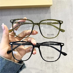 Oversized Women Myopia Glasses Luxury Design Anti-blue Light Prescription Eyeglasses Unisex Nearsightes Eyewear Diopter 0 To-4.0