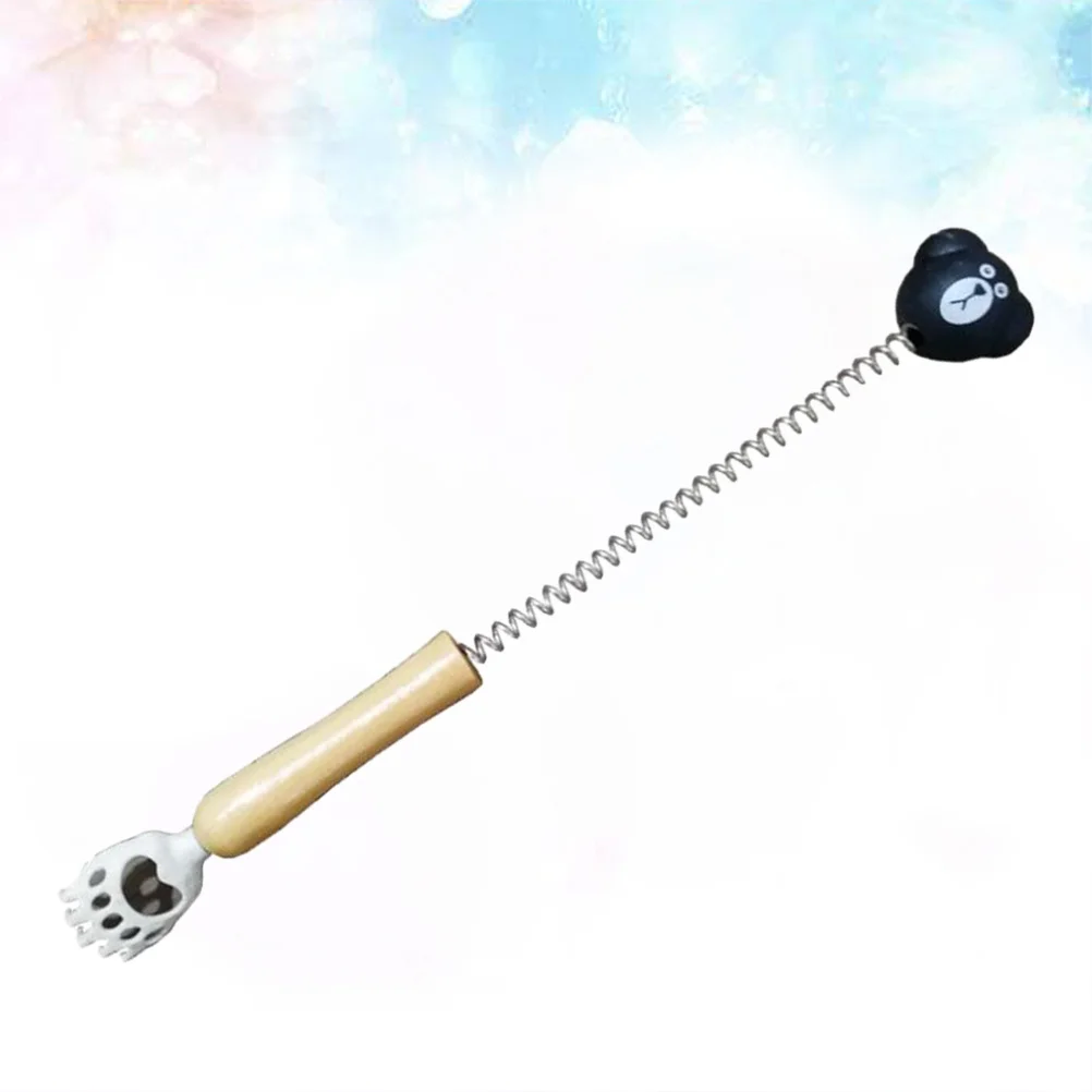 

Solid Wood and Plastic Spring Hammer Elastic Back Scratch Tool for Home Use Portable Body Pain Relief Device