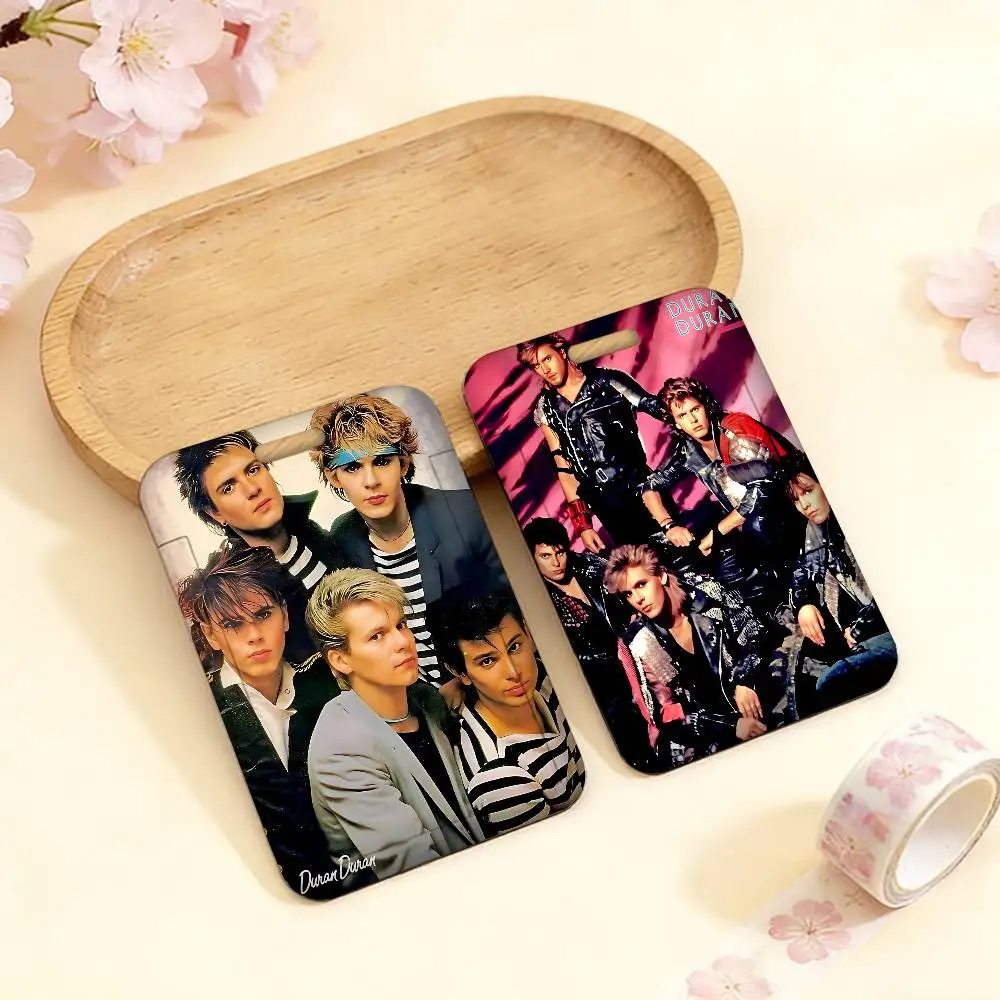 Porta Tarjetas de Identificación con Cordón, Estilo Post-Punk y Disco, Duran Rock Band, para Tarjetas de Trabajo, Porta Credenciales, Porta Identificación