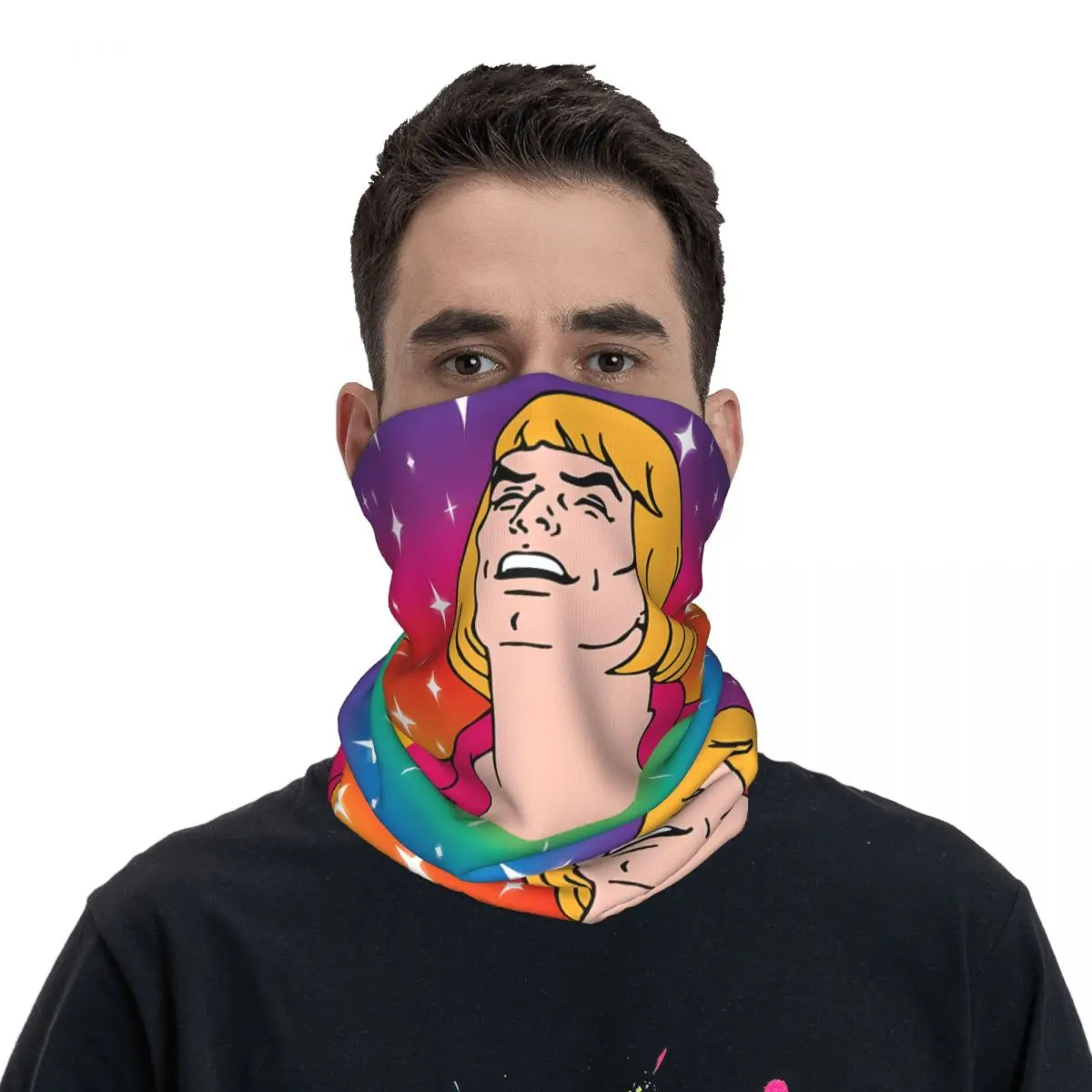 What's Going On Scarf Neckerchief Neck Face Mask Polyester