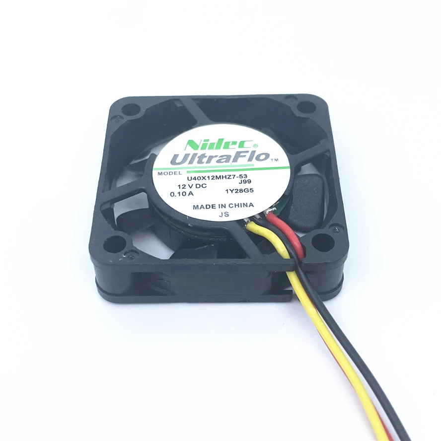 Nidec U40X12MHZ7-53 4010 40MM 40x40x10MM Cooling Fan 9000RPM DC12V 1.2W For 3D Printer North Bridge Chip Fan 3PIN