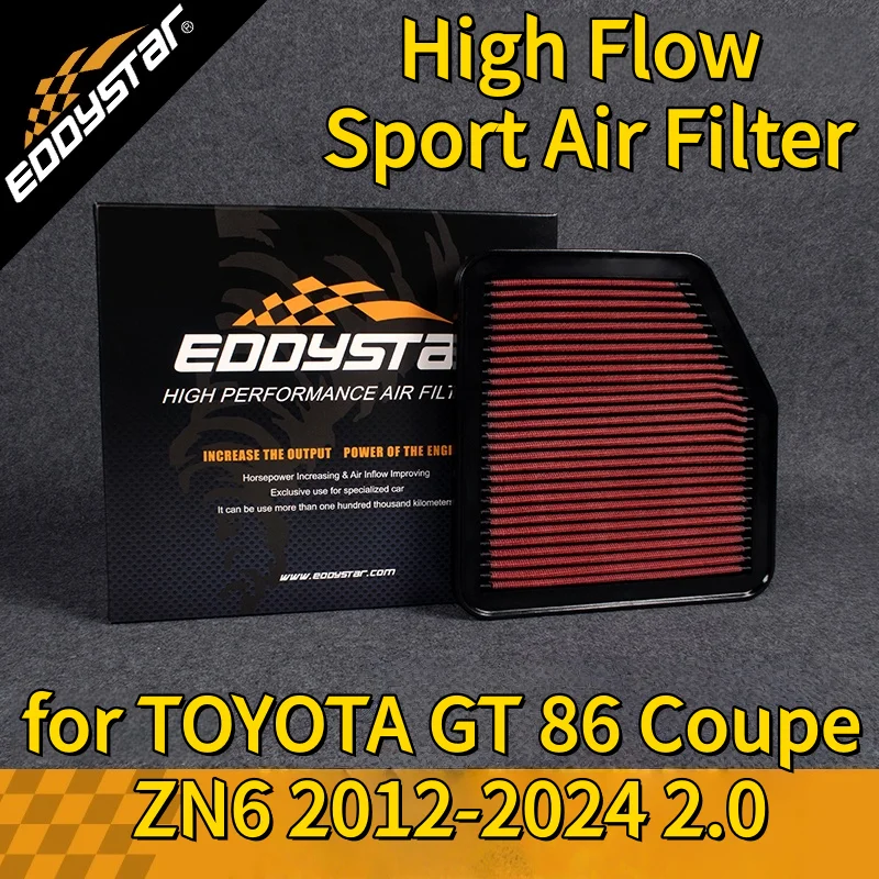 

Спортивный воздушный фильтр с высоким расходом для TOYOTA GT 86 Coupe ZN6 2012-2024 2,0 моющиеся гоночные впускные фильтры