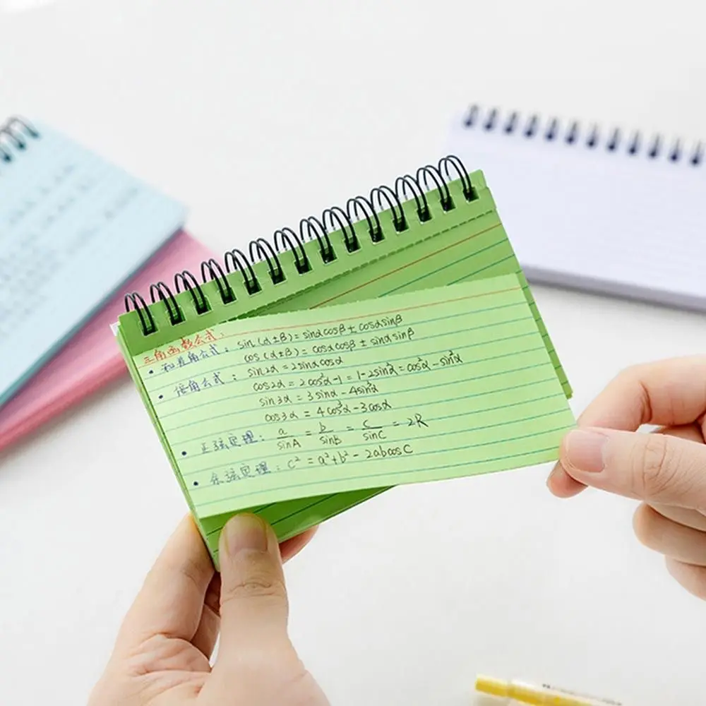 High Quality Portable Notepad Tearable Horizontal Line Notebook Coil Note Book Students