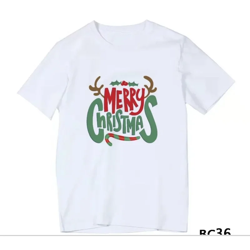 Merry Christmas Fun Family Matching White T-shirt Christmas Family Holiday Shirt Aesthetic  Tops  Graphic T Shirts