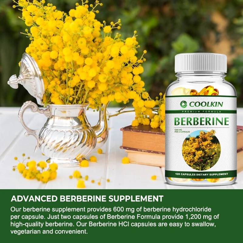 Premium Berberine Supplement - 1200 Mg Berberine Per Serving - Berberine HCL Supplement Non-GMO - Immune Support