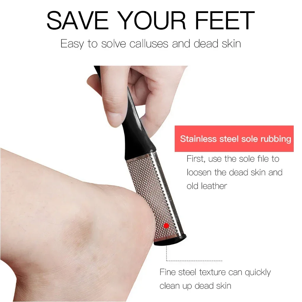 Professional Foot Scraper Foot Care Pedicure Scraper Portable Nail Clipper Remove Dead Skin and Calluses Exfoliating Tools 1pcs