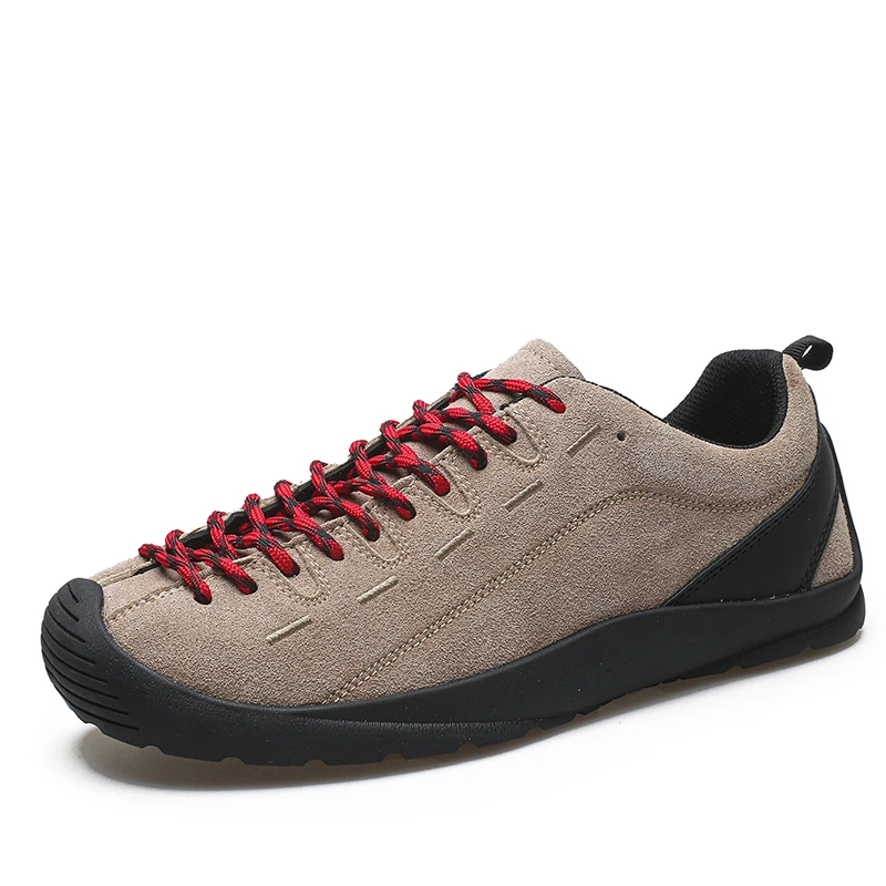 

Outdoor Men's Hiking Shoes British-Style Leather Low-Cut Sneakers Comfortable Couple Hiking Travel Multifunctional Casual Shoes