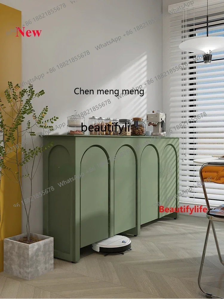 cn8350 LHY zq Italian Sideboard Cabinet Arch Morandi Color Locker Hallway Multi-Functional Storage Cabinet about Equipment Sideb