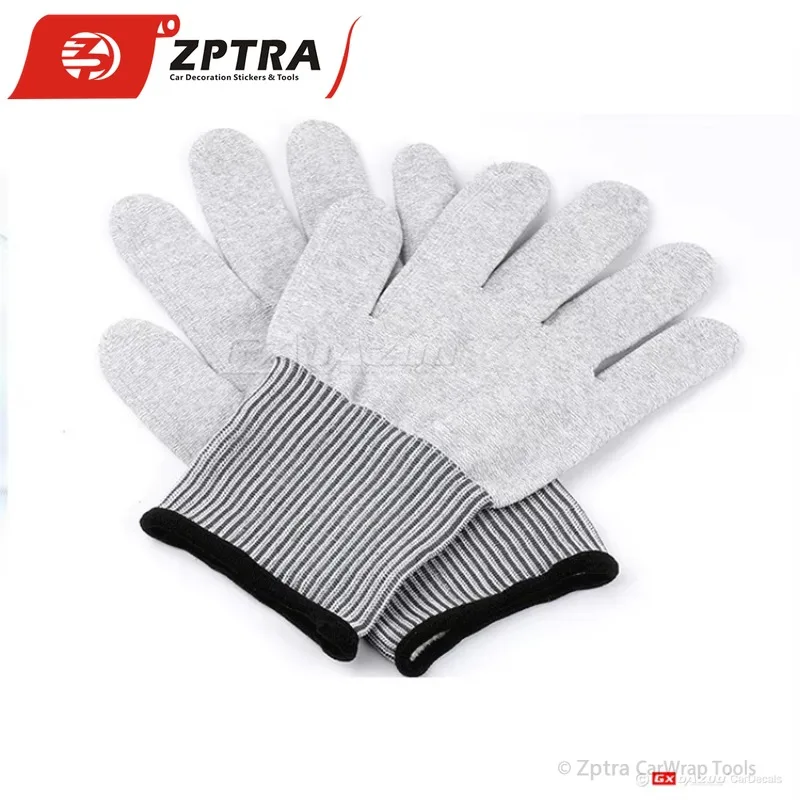 10 Pairs/Lot Vinyl Anti Static Window Car PVC Wrap Vinyl Black Fabric Gloves  Nylon Gloves Anti-static Wrap Vinyl Nylon Glove