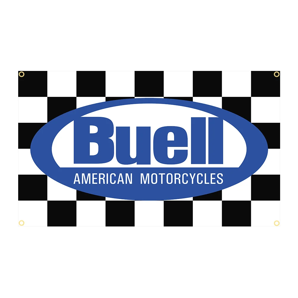 90x150cm Buells American Racing Motorcycle Flag Polyester Printed Outdoor or Garage Banner For Decoration Tapestry