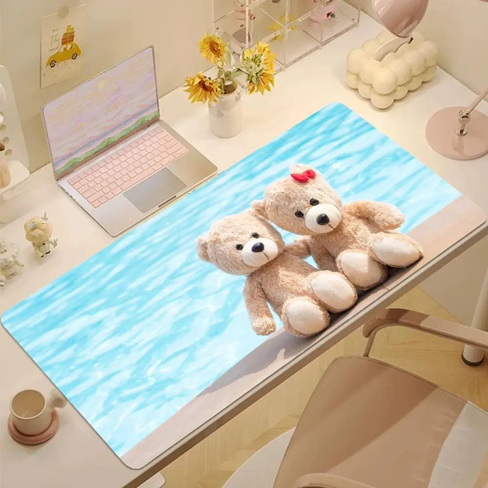 

Милый коврик для мыши с плюшевым мишкой, коврик для мыши для планшета, коврик для мыши для ноутбука, настольный коврик для мыши, милый коврик для игровой клавиатуры HD Rainbow, игровой проигрыватель csgo, 90x40