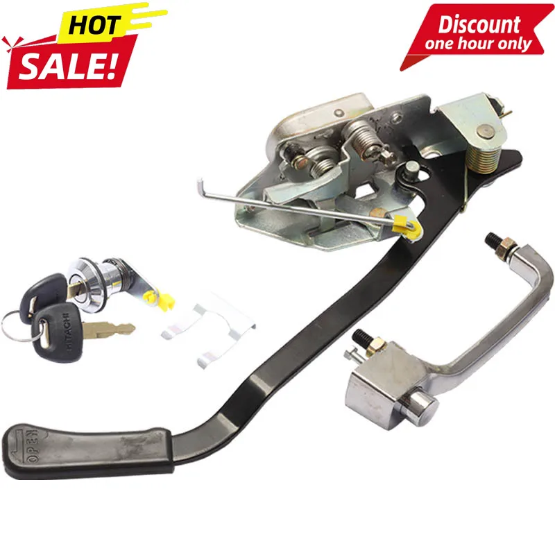 

For Hitachi ZAX450-6 EX450 Excavator Accessories Cab Door Lock Assembly Lock Block Inner and Outer Handles