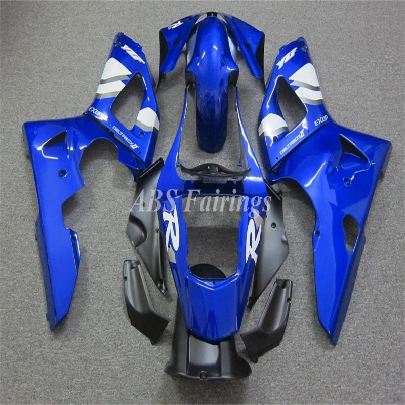 Injection Mold New ABS Whole Motorcycle Fairings Kit Fit For YAMAHA R1 2000 Injection Mold New2001 00 01 Bodywork Set White Blue