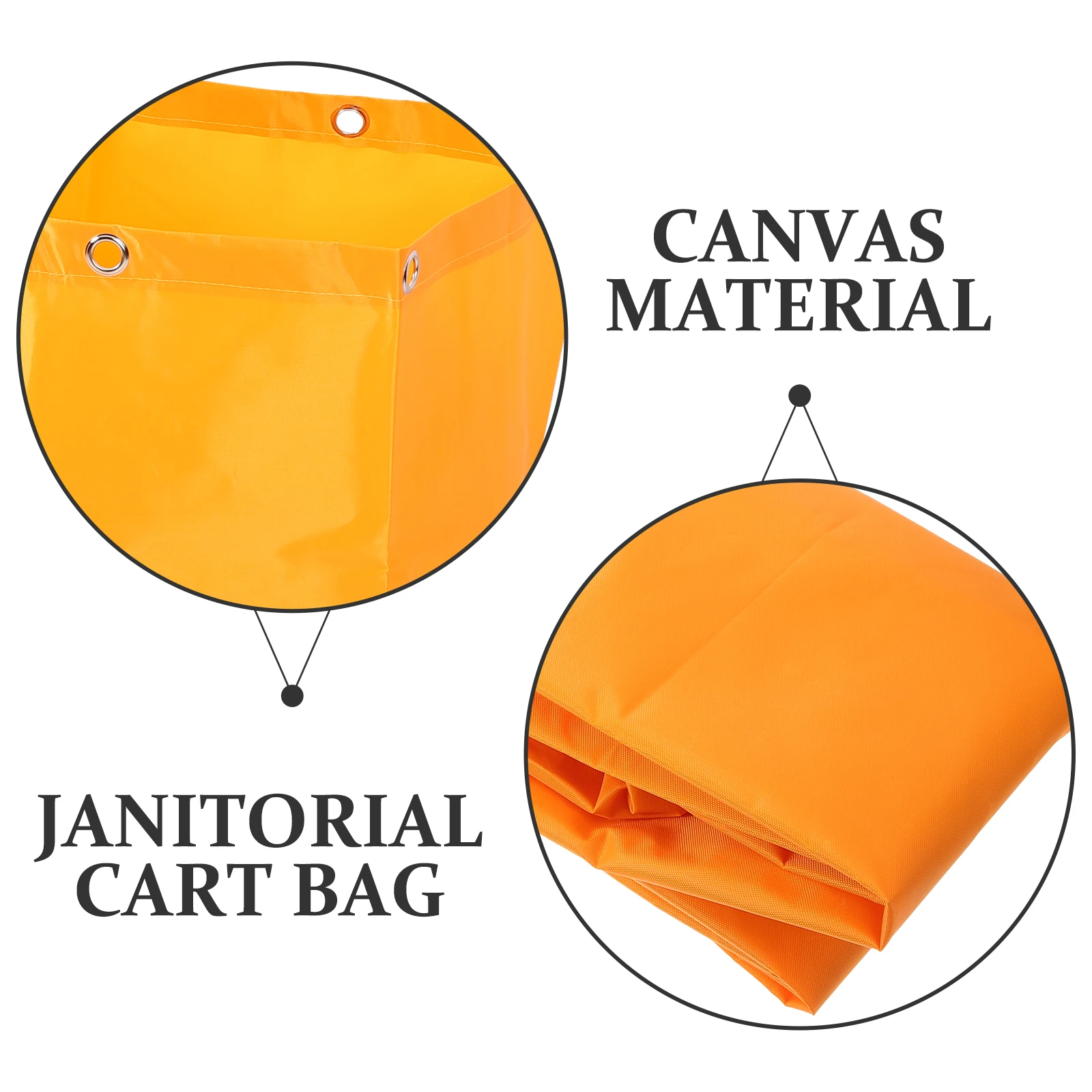

Janitorial Cleaning Cart Reusable Canvas Bag Lightweight Foldable Storage Bag Home Supplies Garden Factory Park Outdoor
