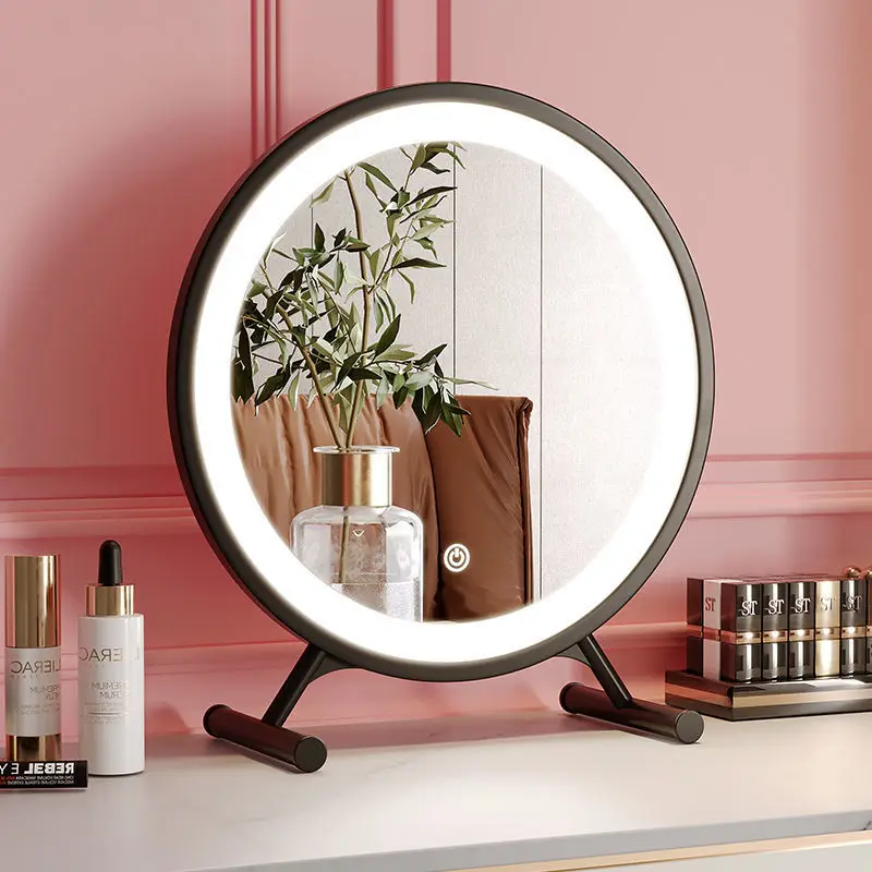 

Eyeshadow Led Makeup Decorative Mirrors Bathroom Dressing Table Dormitory Toilet Mirrors Flexible Plastic Home Make-up MHHZJ