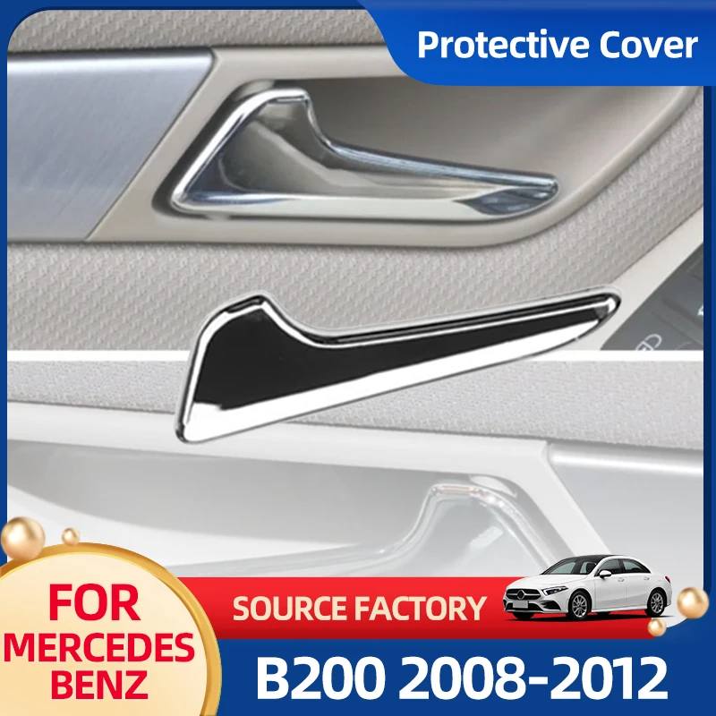 

Внутренние наклейки автомобиля, внутренняя передняя левая и правая дверные ручки, замена крышки для Mercedes Benz A B Class W169 W245 A180 A200 B180