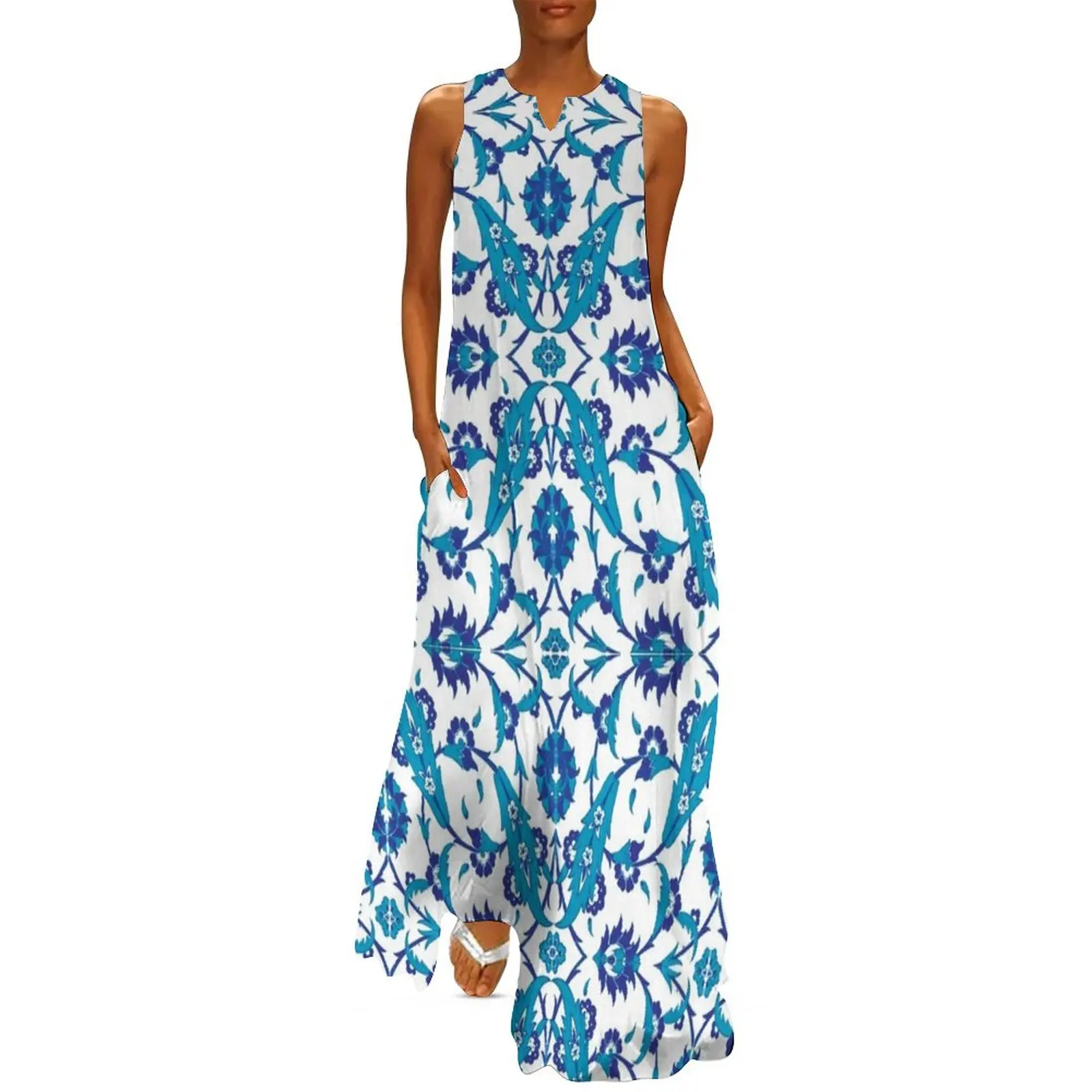 

Iznik Tiles Long Dress dresses for prom festival outfit women Bride dresses