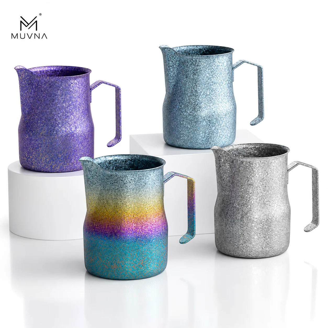 Barista Milk Jug - MUVNA Ti-Art 450ml Colorful Titanium Milk