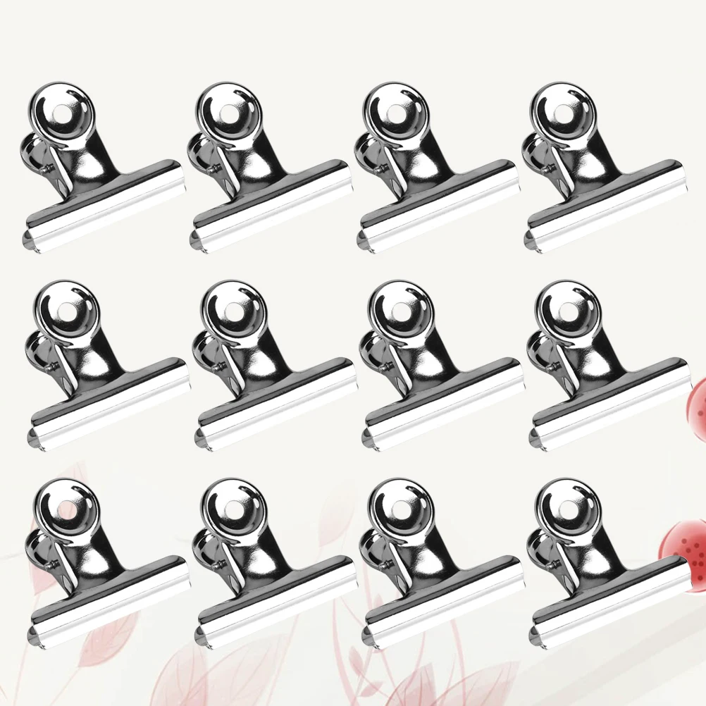 

30 Pcs Metal Clip Multi-function Sealing Food Bag Clips for Bags Silver Storage