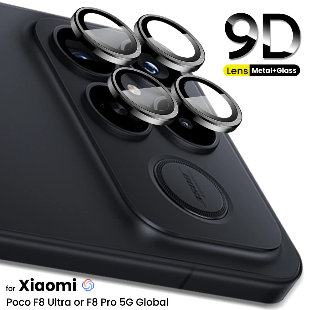 Xiaomi Poco F8 Ultra 5G メタルリング + 強化ガラスカメラレンズプロテクターキャップカバー PocoF8Ultra PocoF8Pro Poko Little F 8 Pro