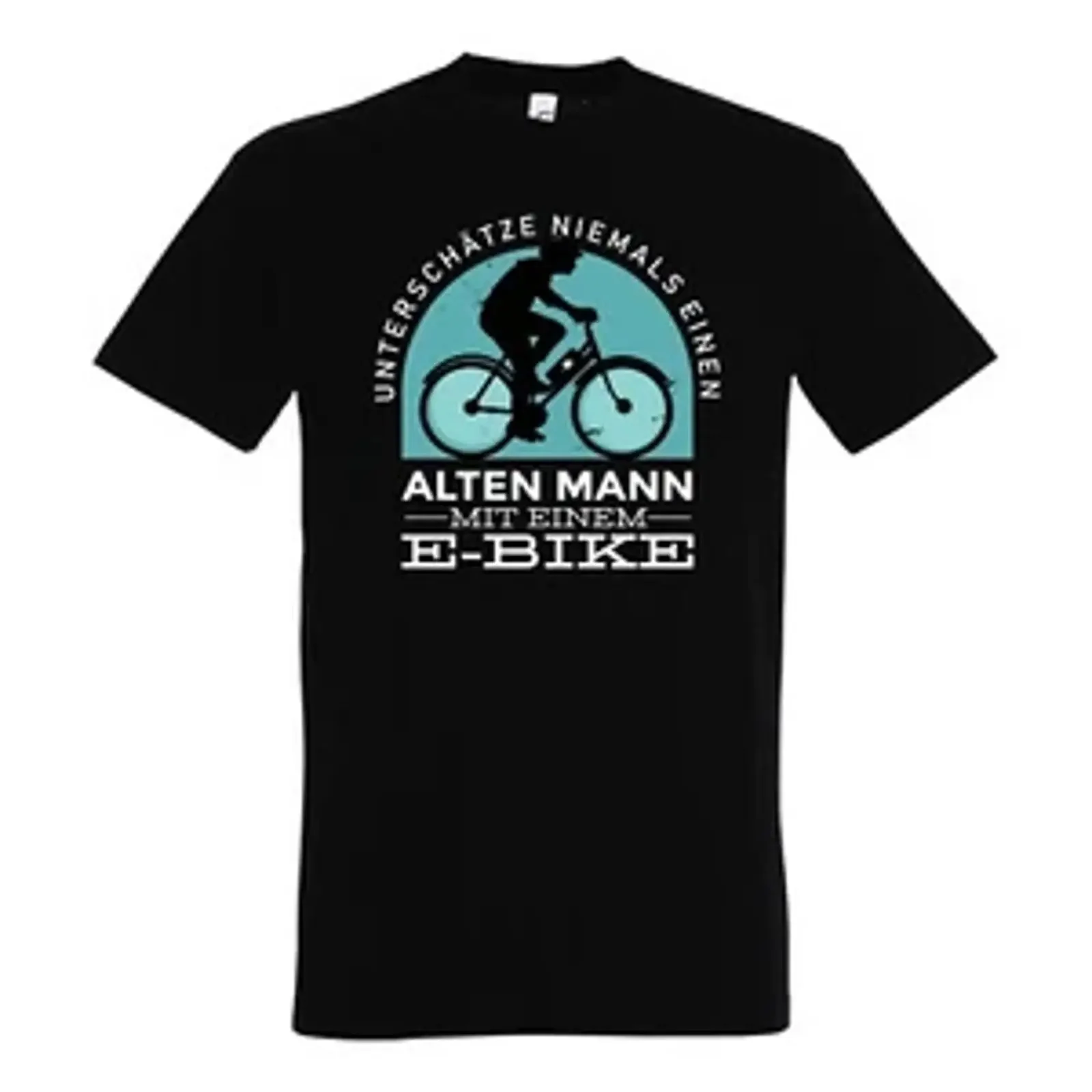 Youth Designz Alter Mann Mit E Bike Herren T Shirt Print Lustig Spruch Fun vintage Washed Stylish Stretched Soft streetwear