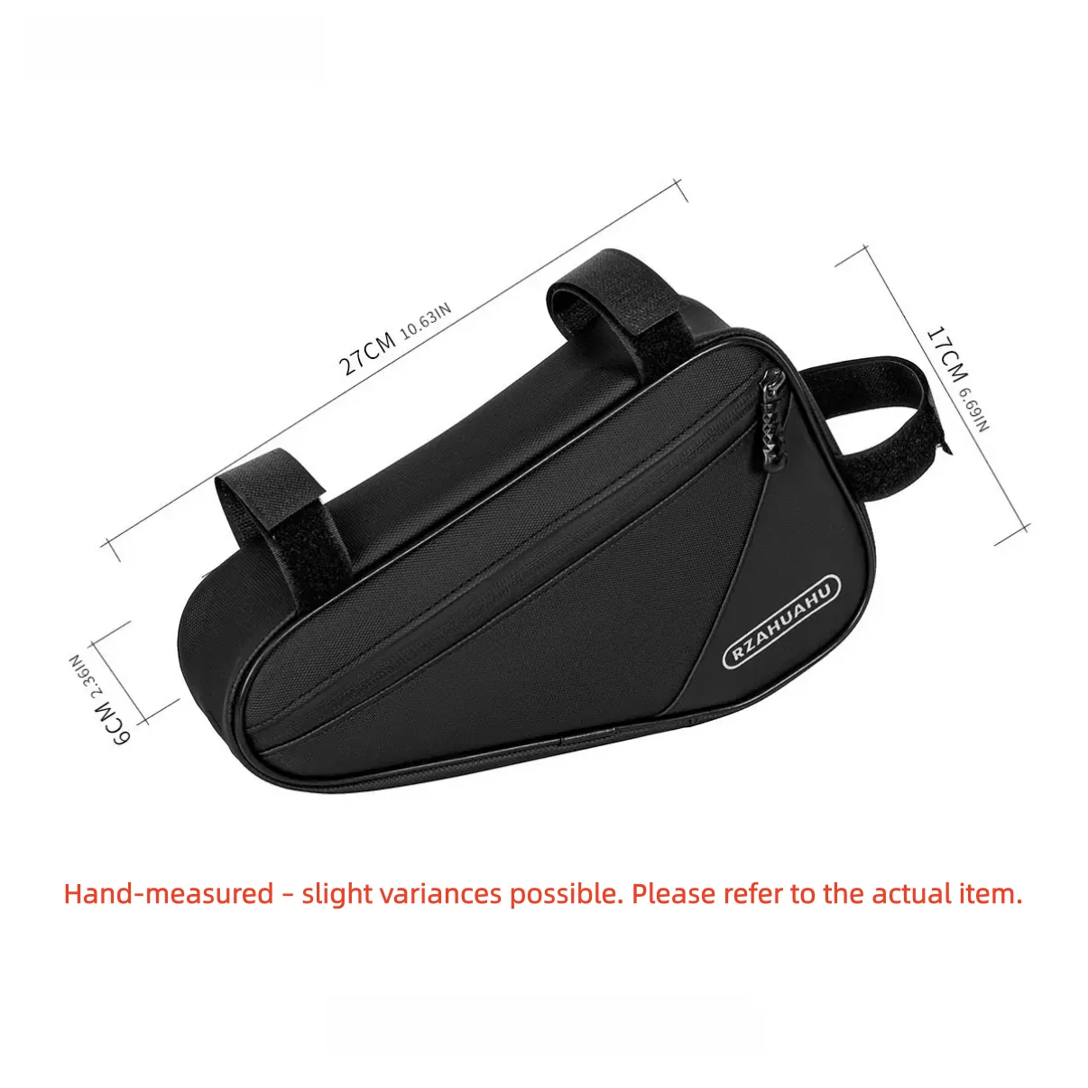 Bicycle Top Tube Bag – Triangle Frame Storage Pouch, No Leg Shaking, Light Riding, for MTB/Road Bikes - view 6