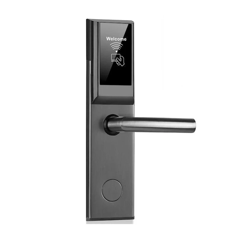 Aço inoxidável Smart RFID Card Door Lock, fechadura elétrica do hotel, boa qualidade, venda quente