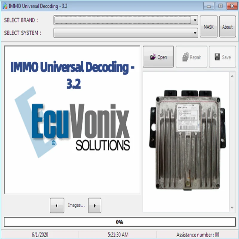 Newest EcuVonix IMMO Decoding 3.2 IMMO Universal Decoding 3.2 Remove IMMO Code Of ECU IUD 3.2 Keygen Remote free installation