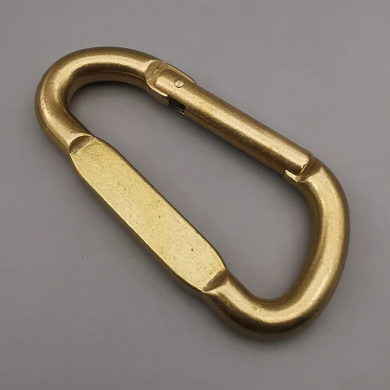 

1PCS Vintage Copper U-Shaped Carabiner Keychain Backpack Accessory Hook