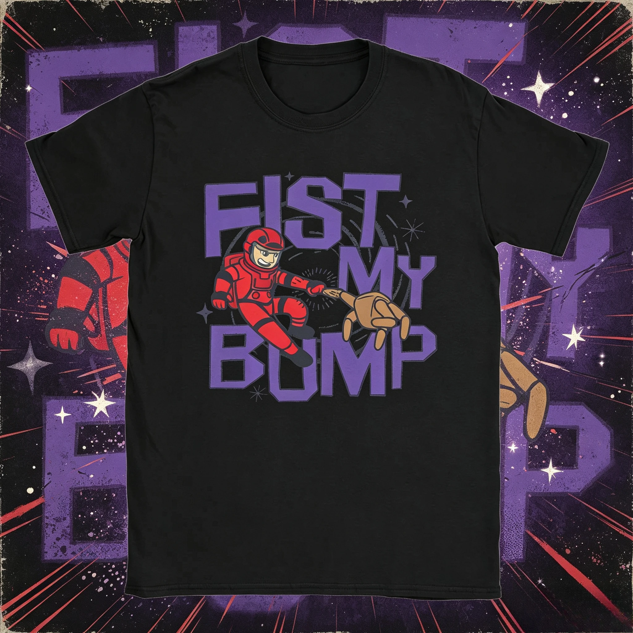 Project Hail Mary Fist My Bump Rocky The Alien Poster T Shirt Summer Streetwear T-Shirts Cotton Harajuku Tee Shirt Short Sleeve