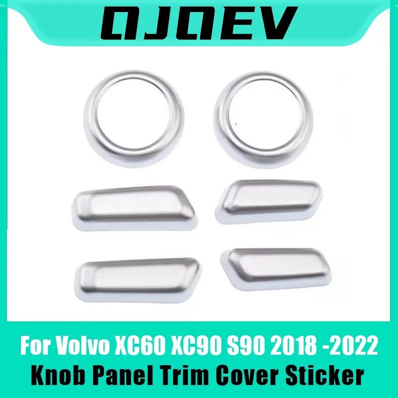 

For Volvo XC60 XC90 S90 2018 2019 2020 2021 2022 Car Seat Adjustment Switch Knob Panel Trim Cover Sticker Interior Accessories