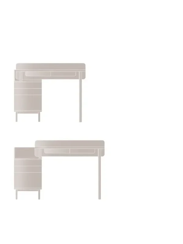 Small apartment makeup table, makeup table, Italian-style European-style light luxury bedroom, modern simple