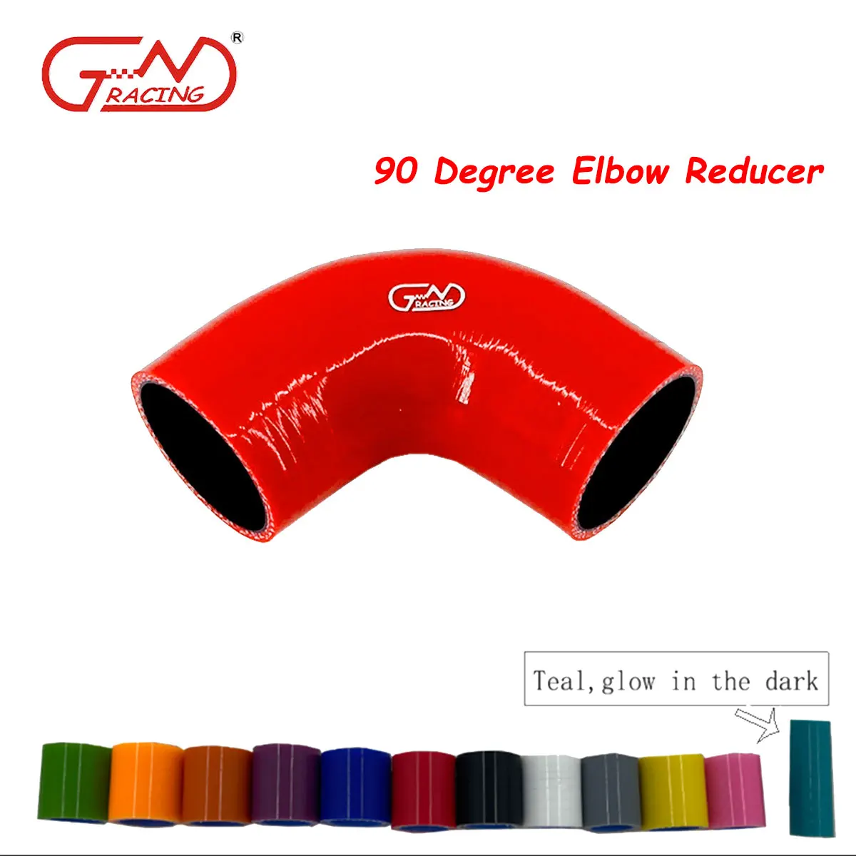 Universal Silicone Tubing Hose 90 Degrees Reducer Connector Car Intercooler Turbo Intake Pipe Coupler Red Multi Size