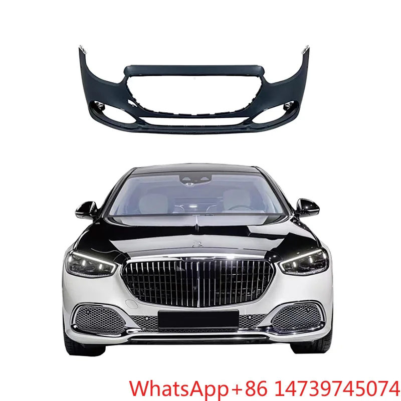Комплект для рестайлинга Mercedes-Benz C-Class W206 2022+ и E-Class W214 2024+, запасные части для переднего и заднего бампера, противотуманных фар.