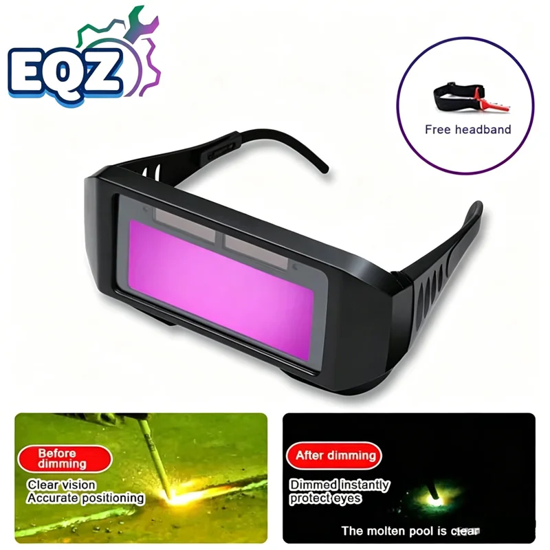 Welding Glasses Automatic Dimming Welding Specific Goggles Soldering Supplies Protective Screen Welding Goggles