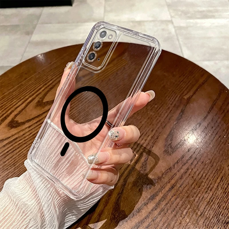 Shockproof Fashion Magnetic Phone Case for Samsung Galaxy Note10plus Note20 Note10+ Note9 Note8 S10 S10+ S9 S8 PLUS Shock Proof