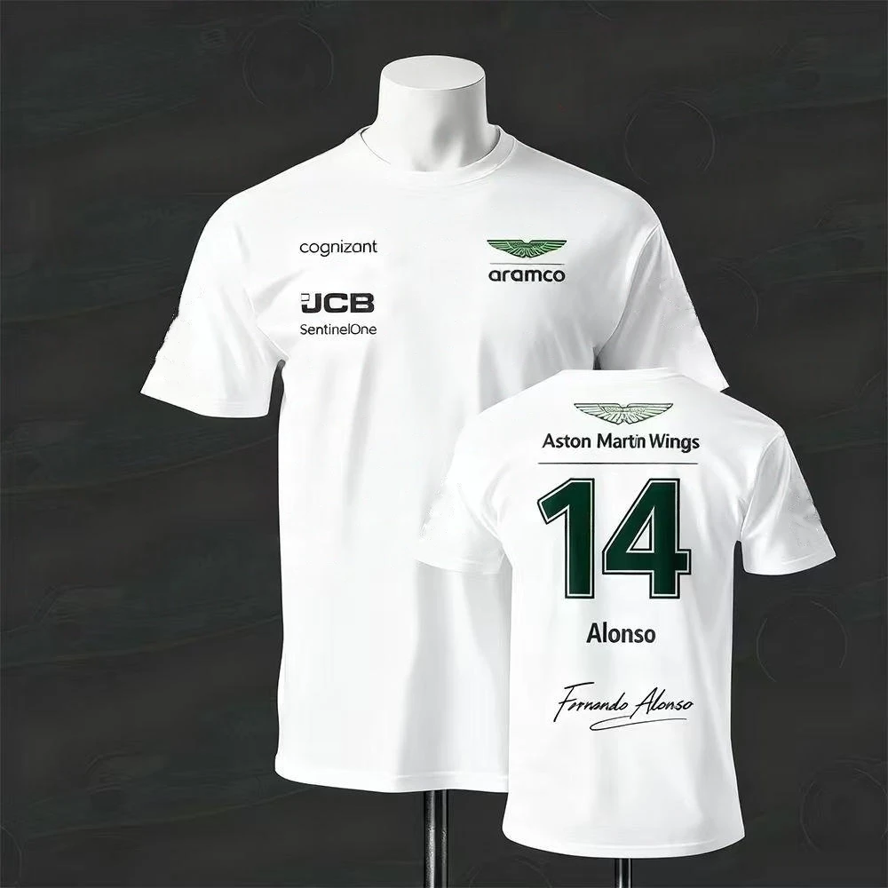 

Aston Martin Street 2026 T-shirt Motorcycle Silverstone Race Edition Spanish Racer Fernando Alonso 14 Kit Fans Jersey