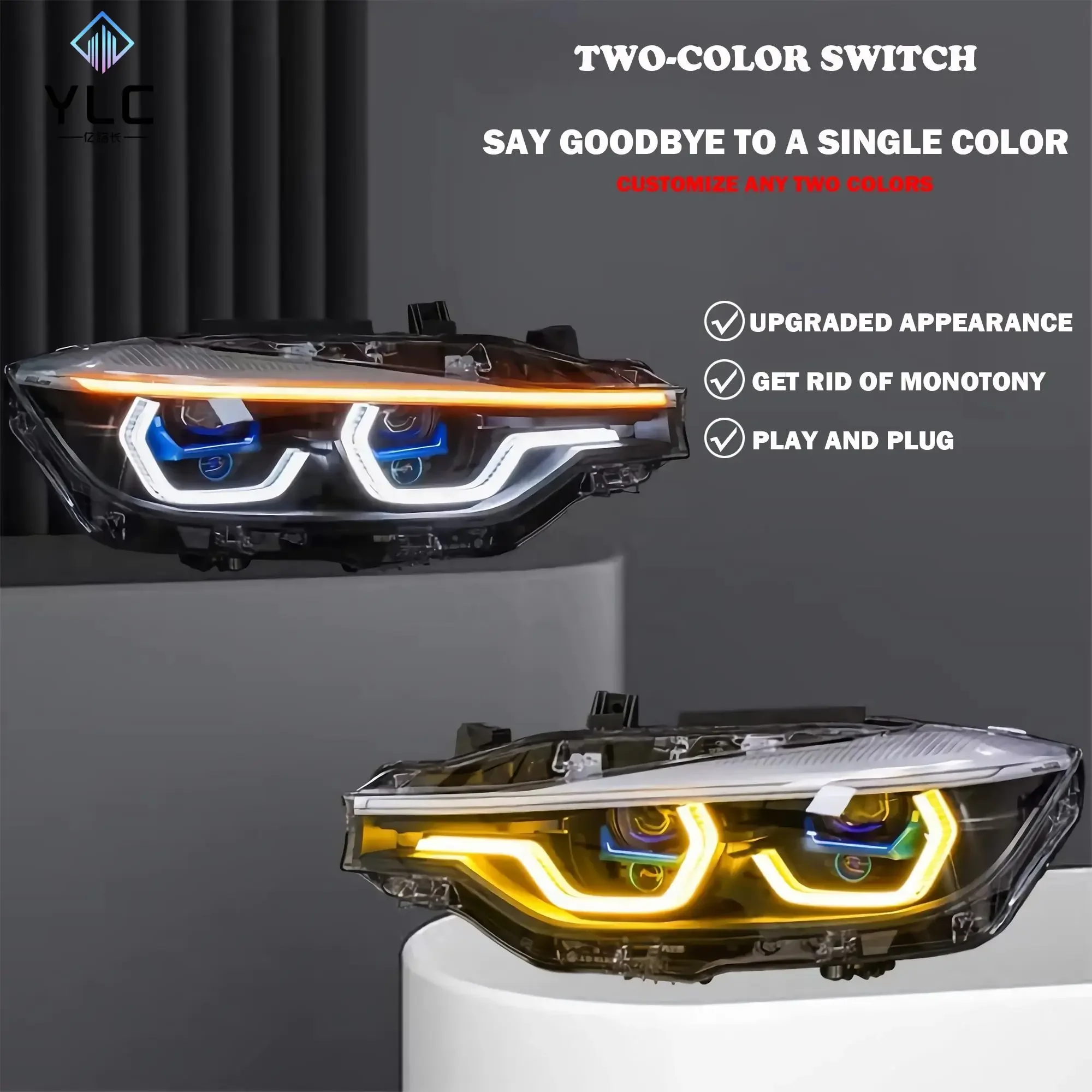 Original Custom LED Headlight For BMW 4 Series M4 F35 F32 F80 F82 F36 Modified OSS Laser Headlight Assembly 2013-2019