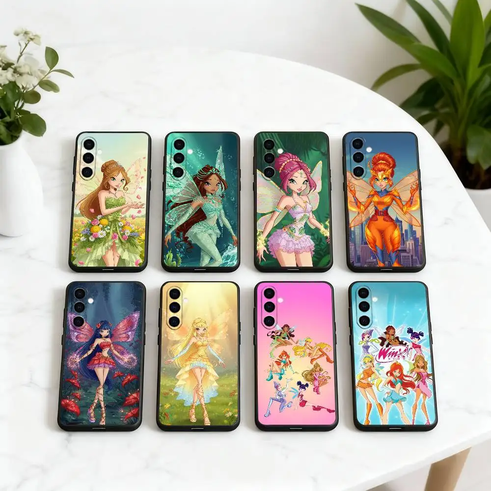 

Girl W-Winx Clubs WC Phone Case For Samsung Galaxy A73,A72,A71,A70,A53,A52,A51,Others Soft Black Cover